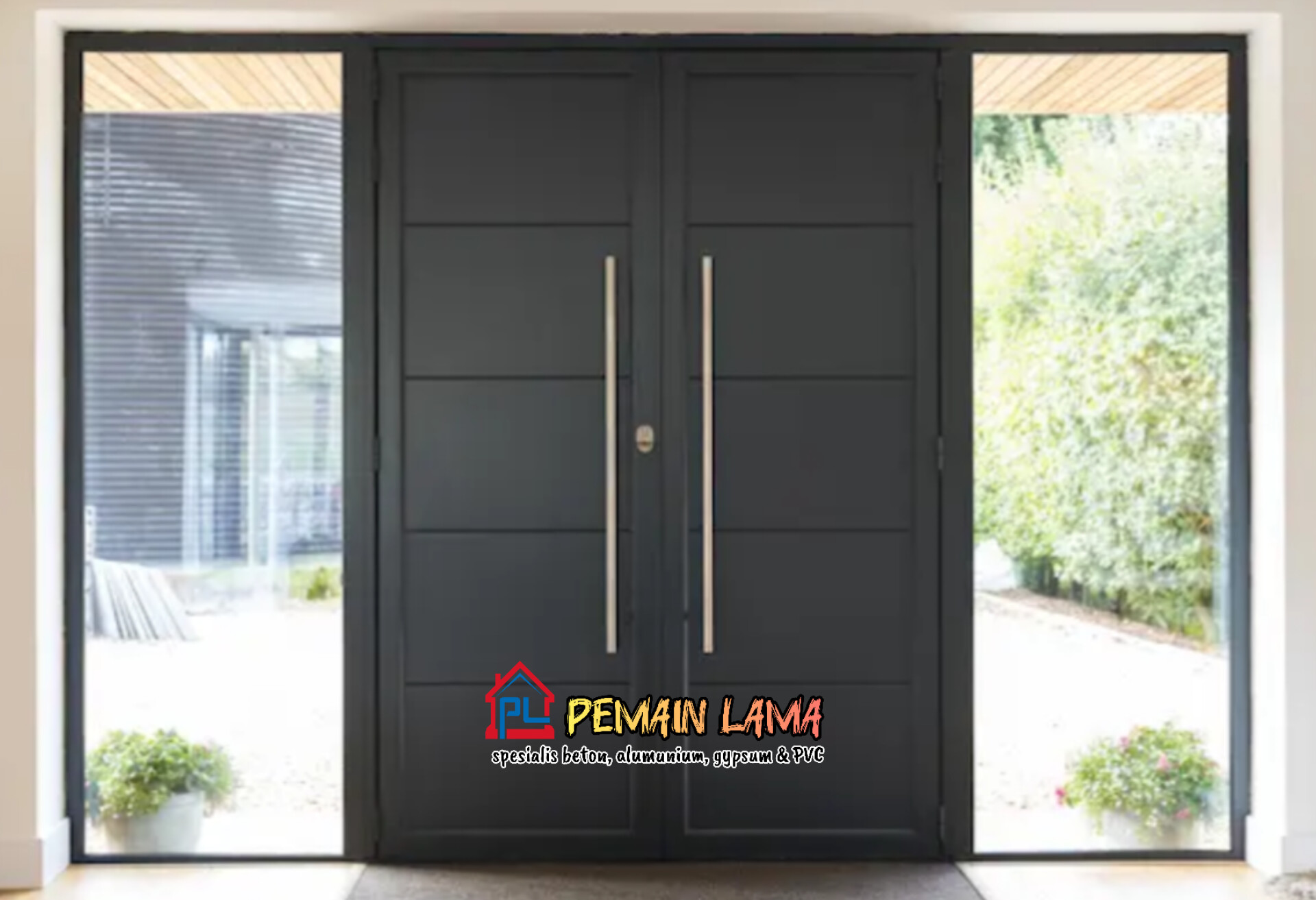 Hasil pengerjaan Pintu & Jendela Aluminium Pemain Lama