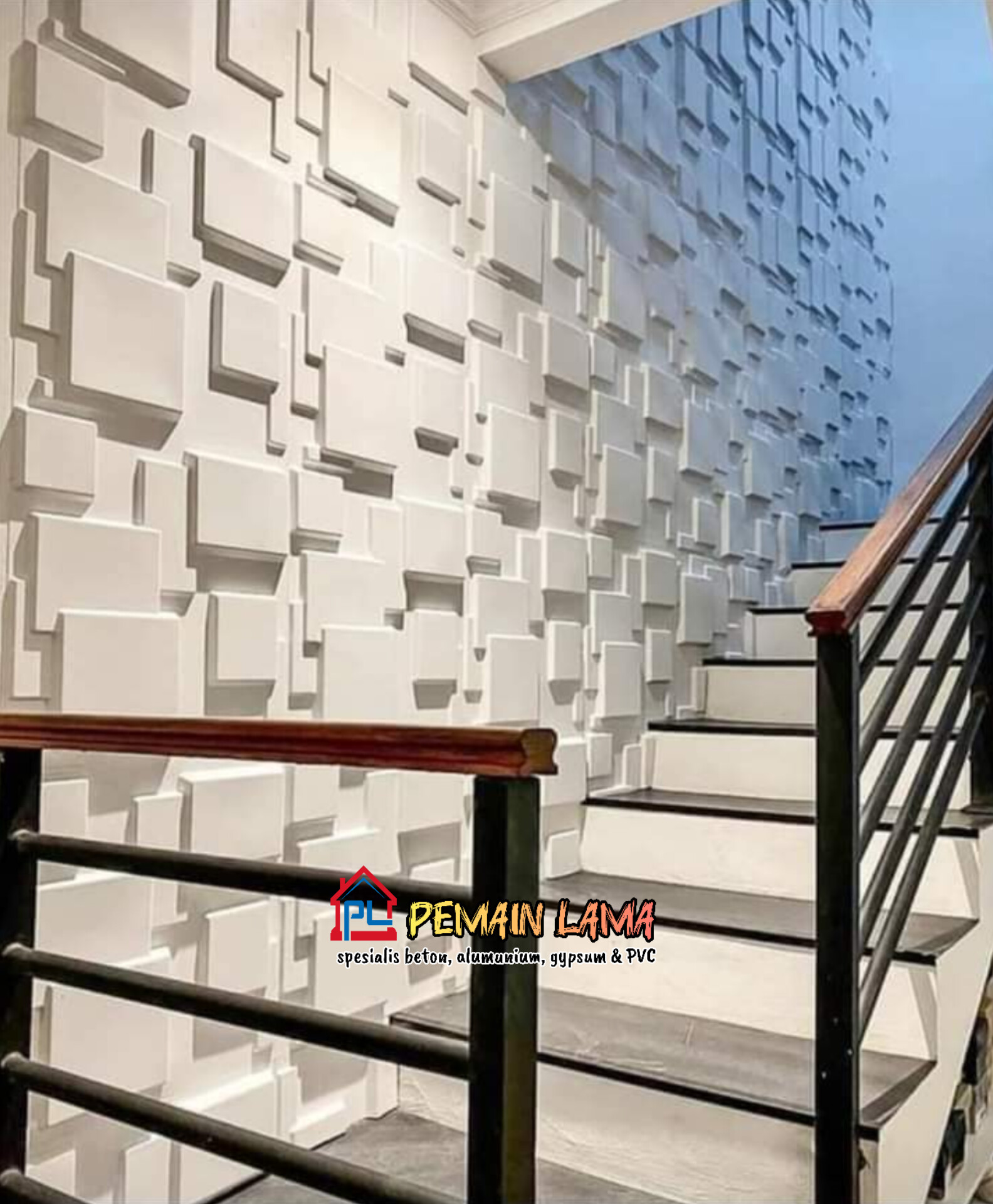 Hasil pengerjaan Wall Panel Beton Pemain Lama