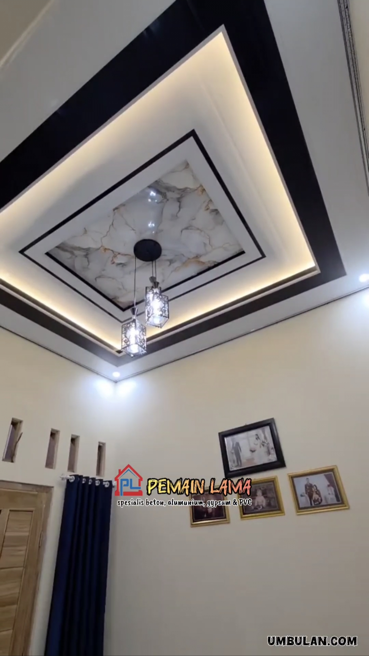 Plafon PVC Granit di Jember