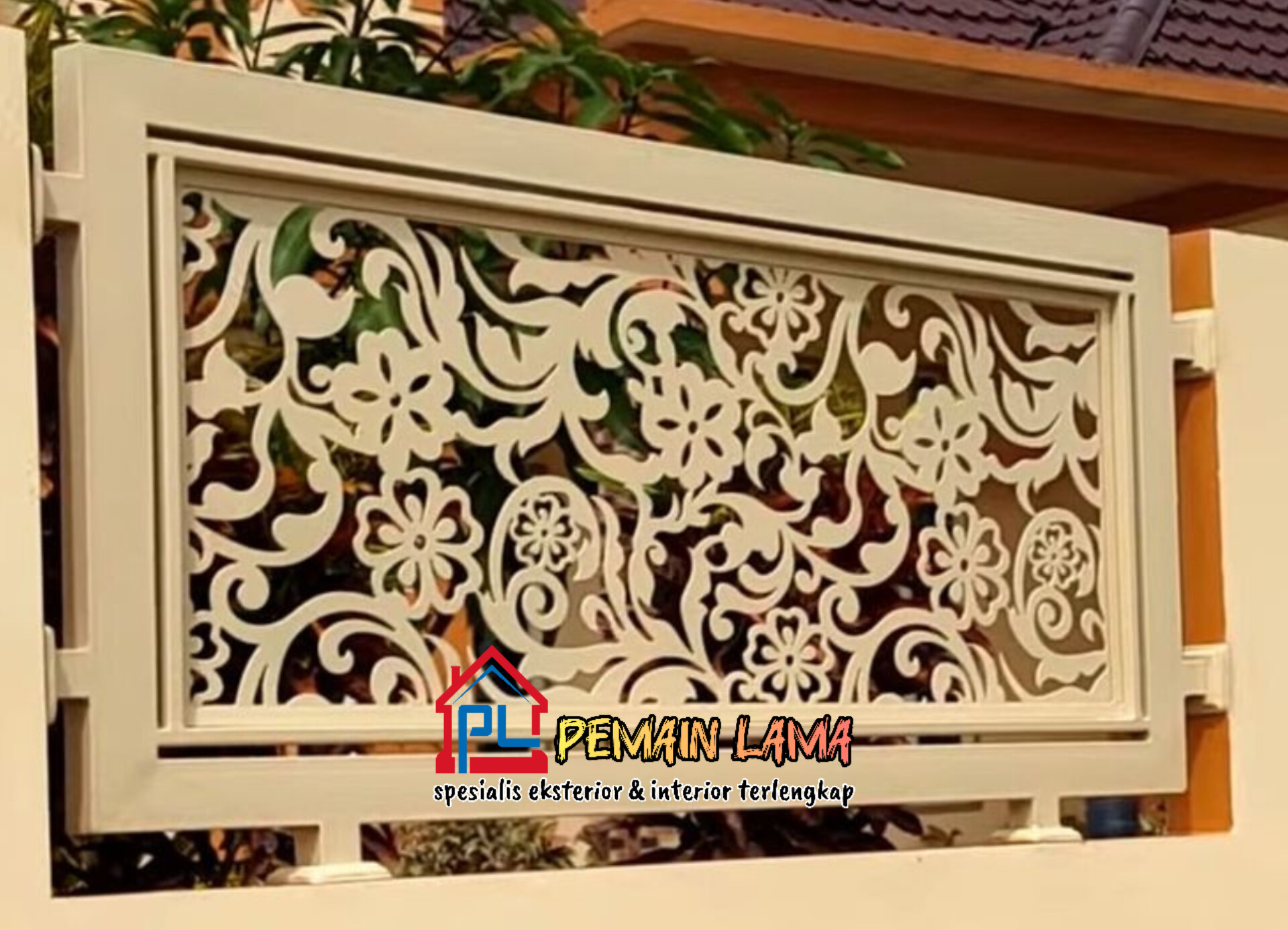 GRC Krawangan Motif Bunga di Jember