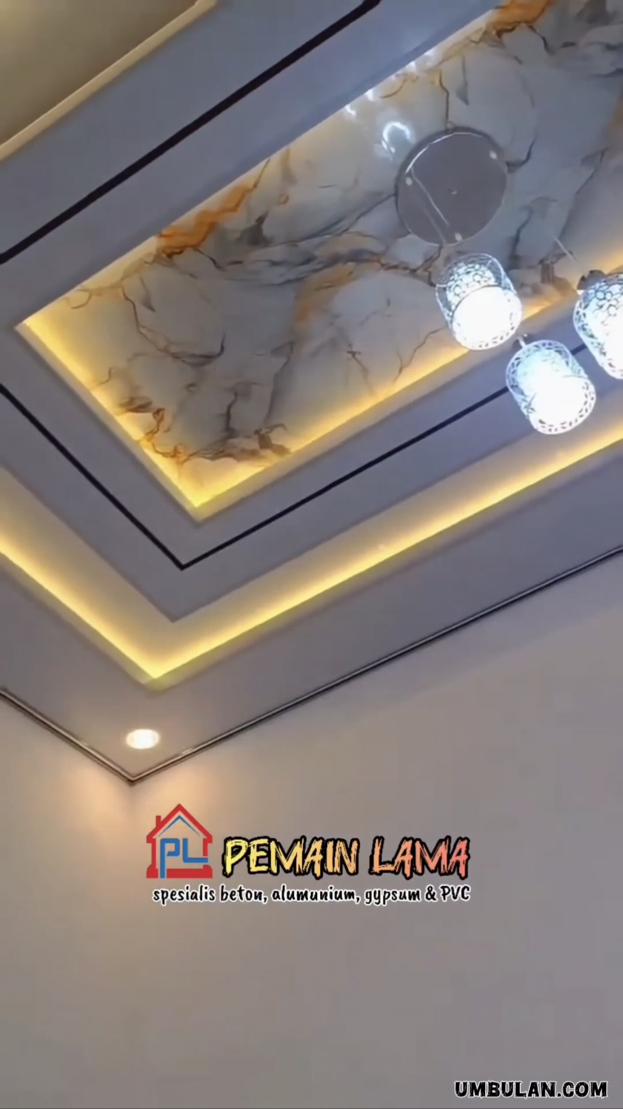 Plafon PVC Motif Granit di Lumajang