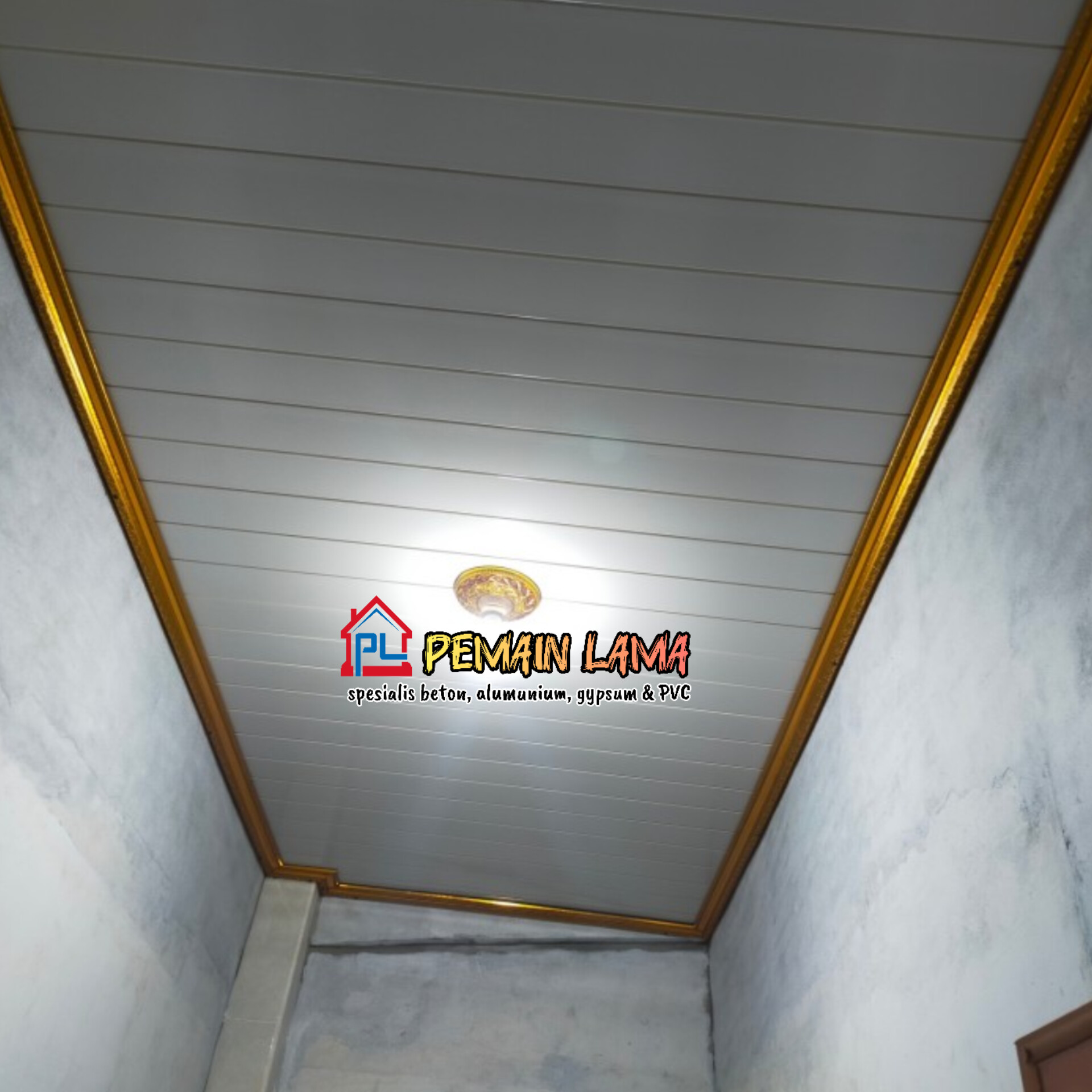 Plafon PVC Datar di Lumajang