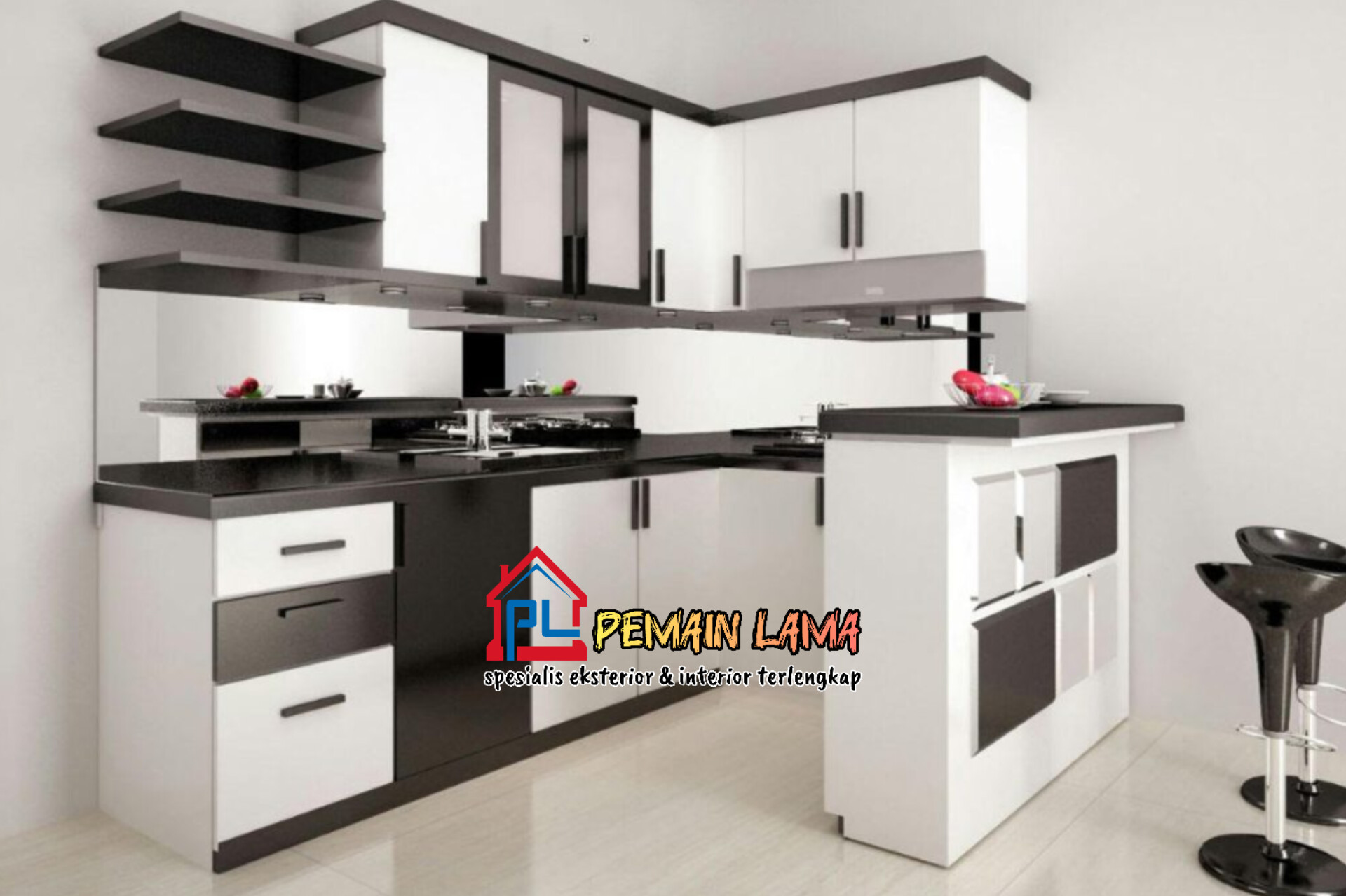 Kitchen Set Putih di Lumajang