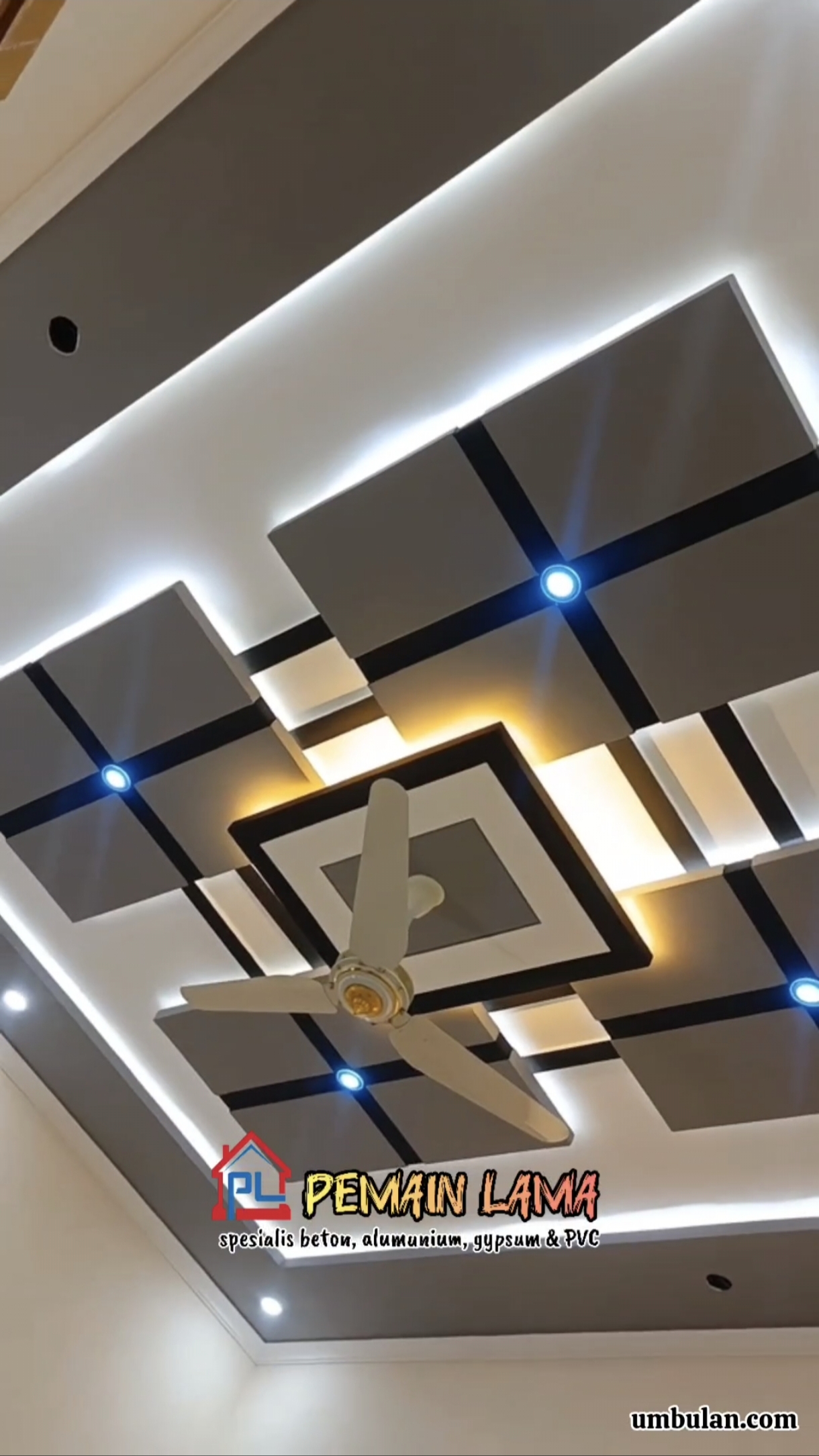 Plafon Gypsum Elegan di Jember