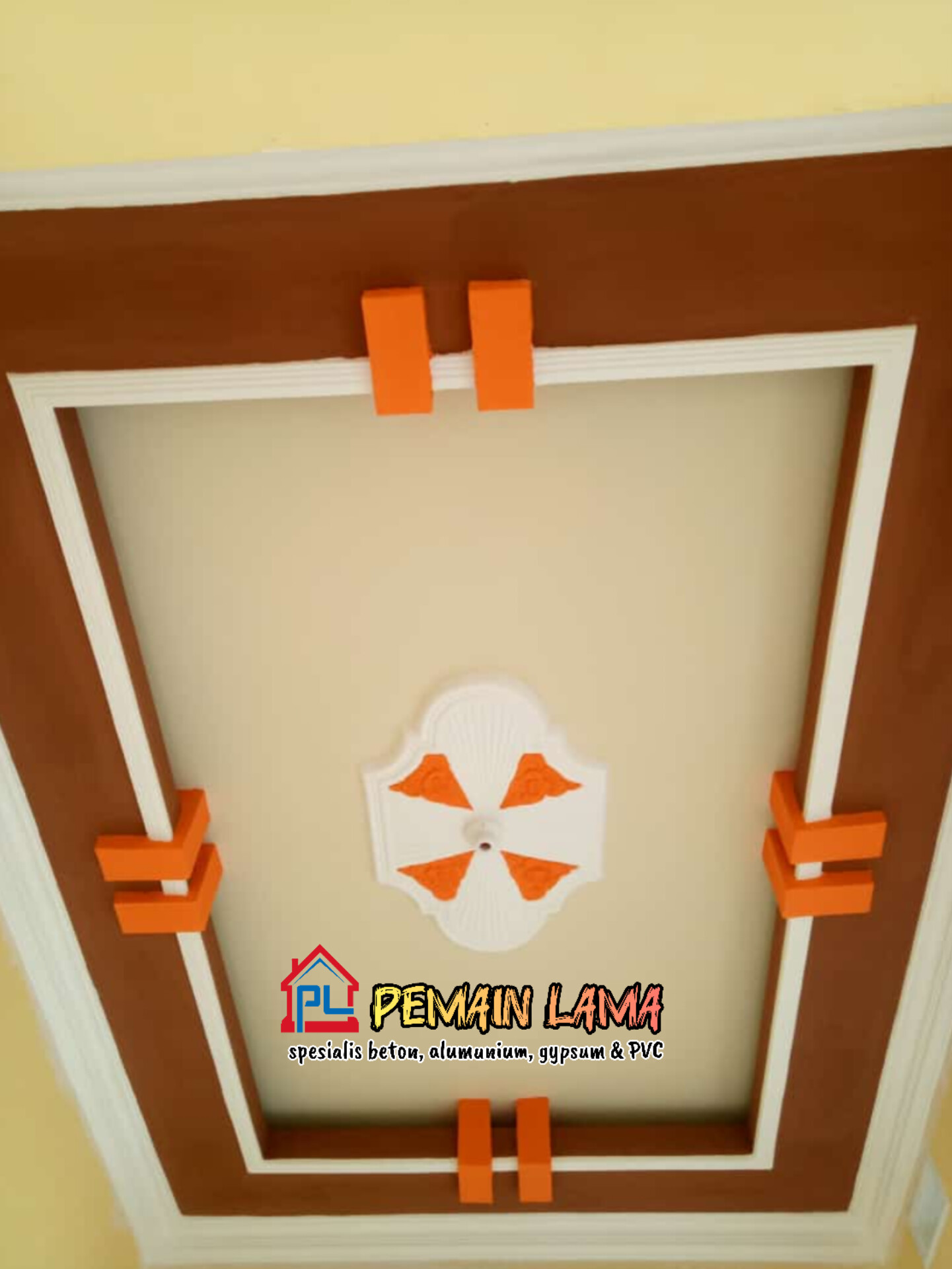 Plafon Gypsum Coklat di Jember