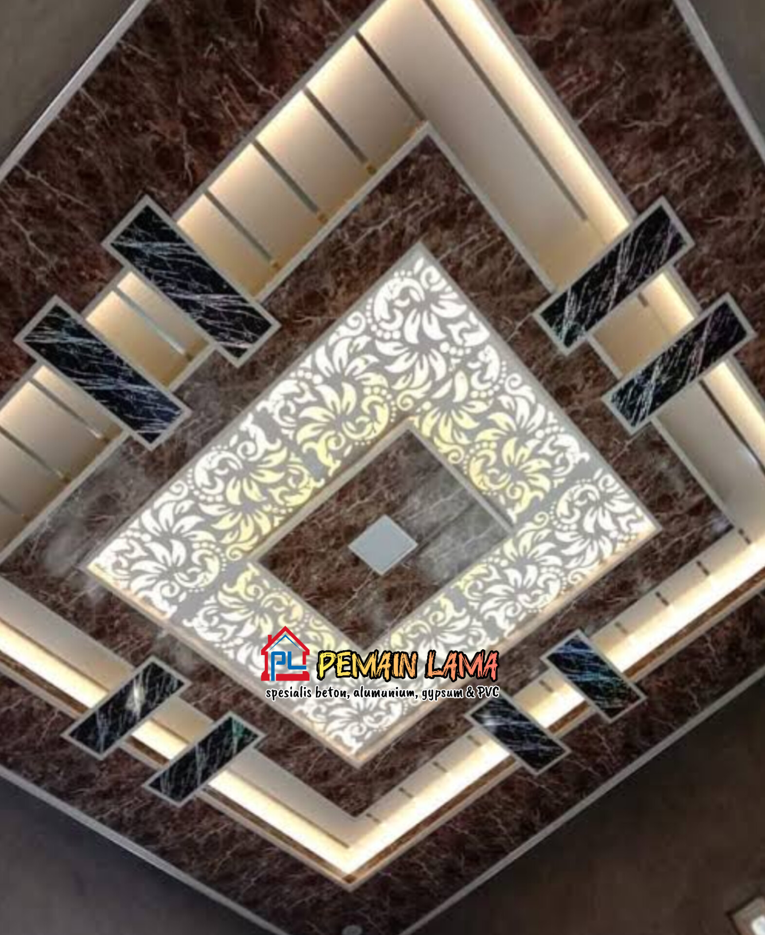 Plafon PVC Krawangan di Jember
