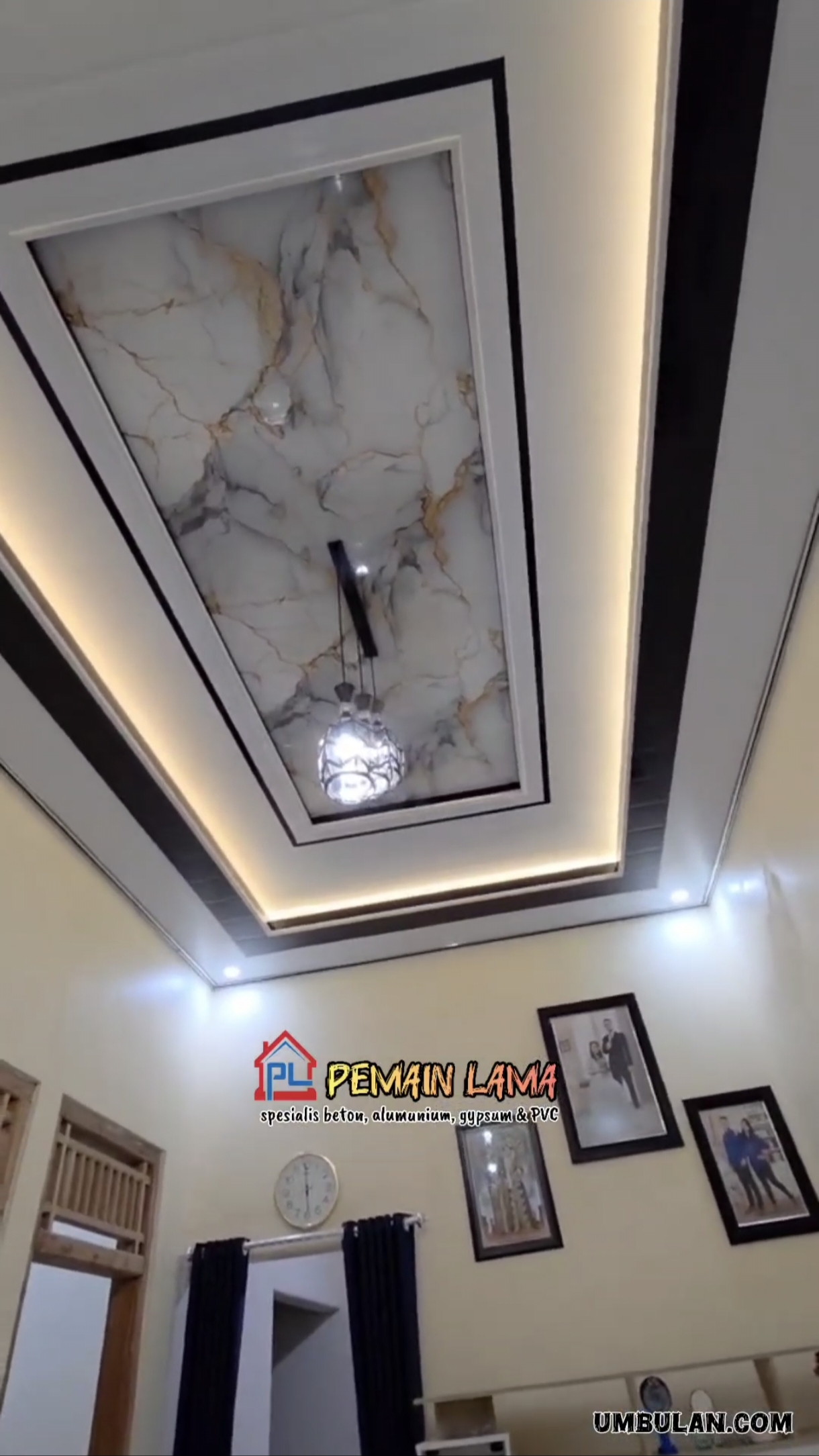Plafon PVC Motif Granit di Jember