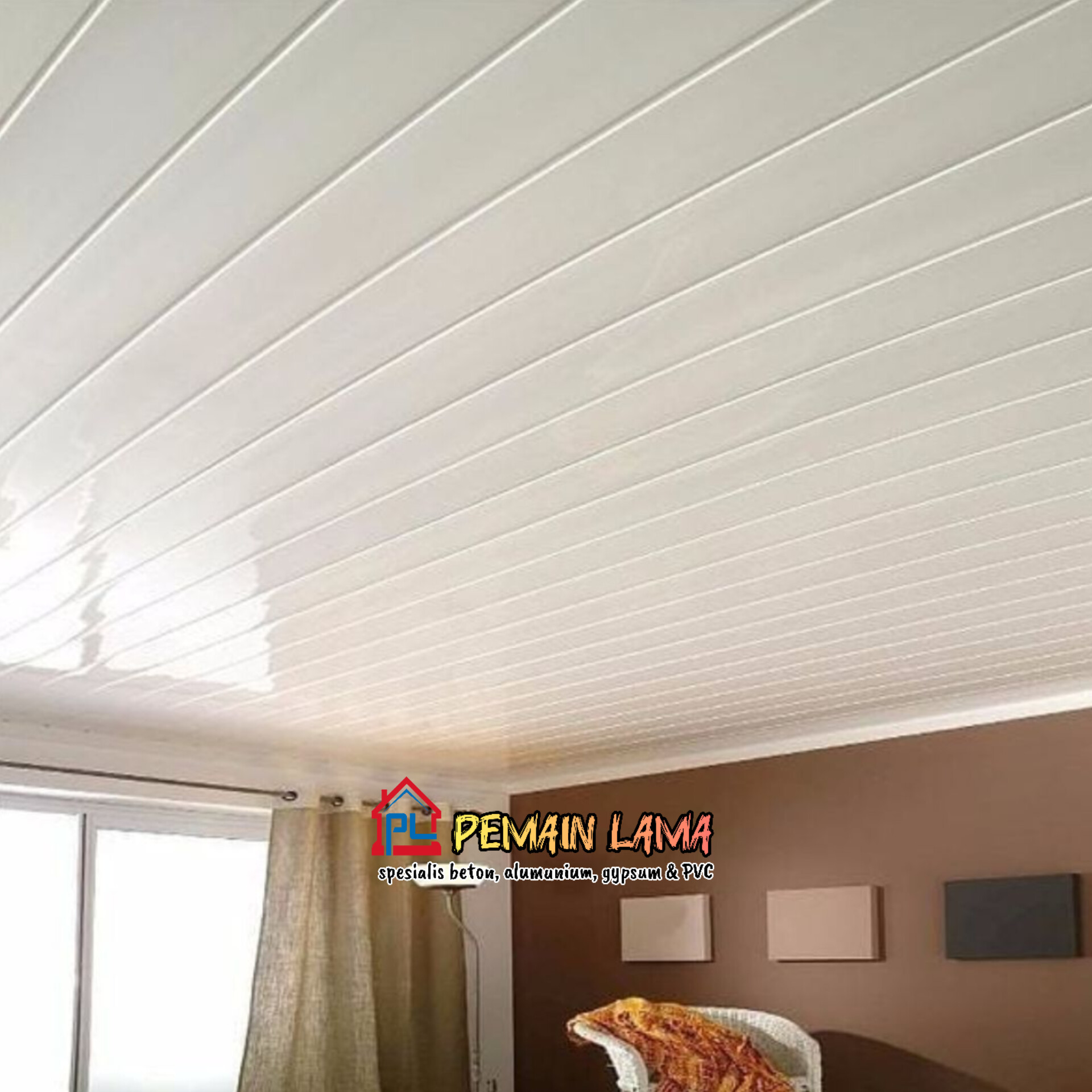 Plafon PVC Datar di Jember