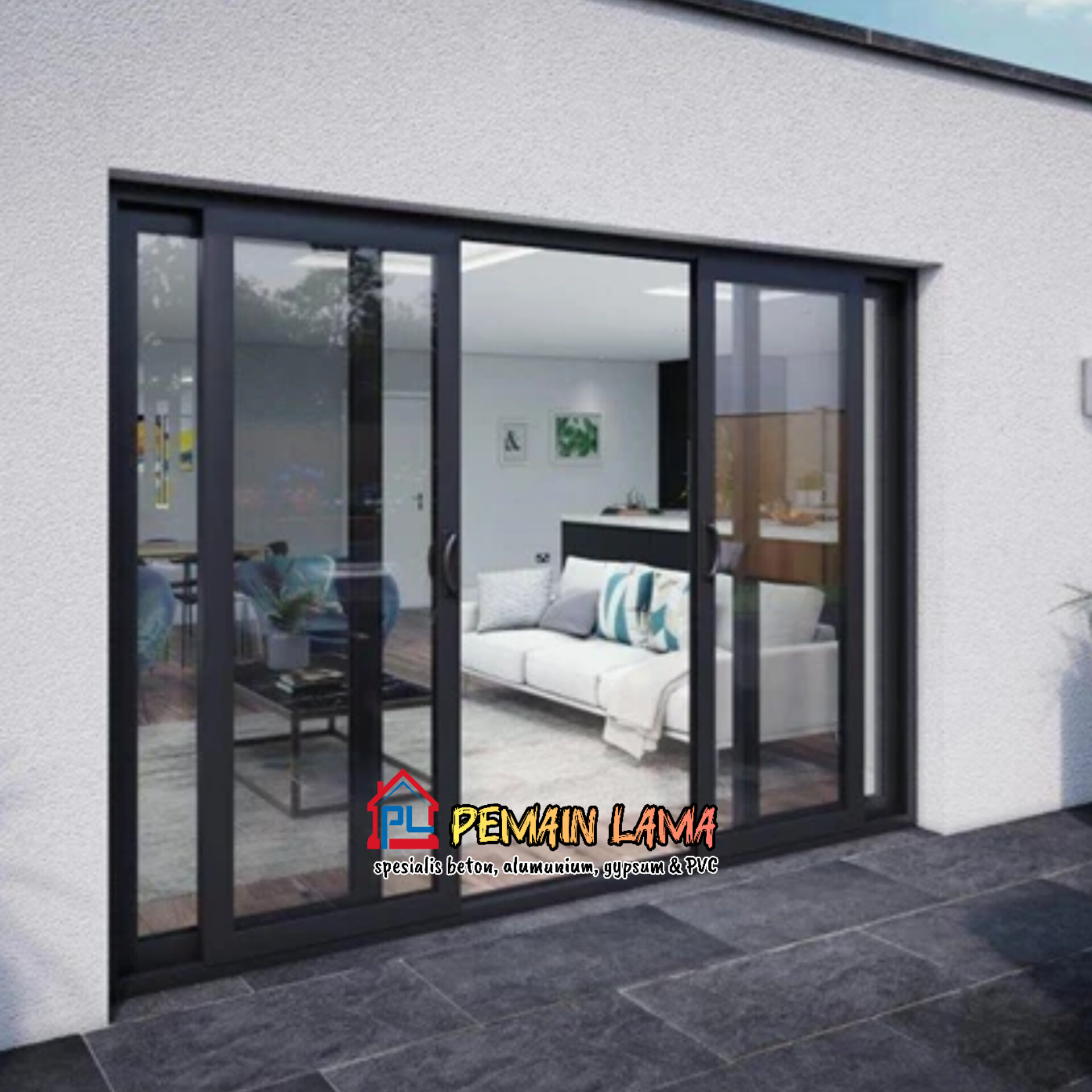 Pintu Sliding Aluminium di Jember