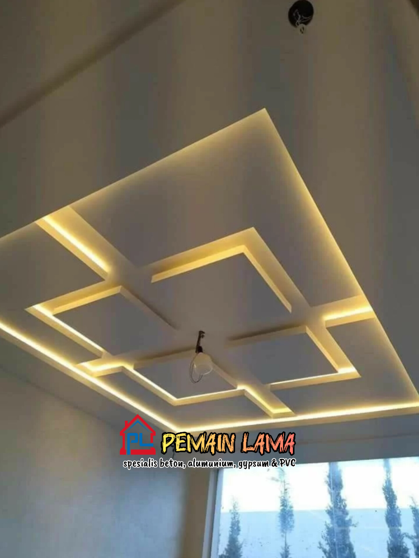 Plafon Gypsum Mewah di jember