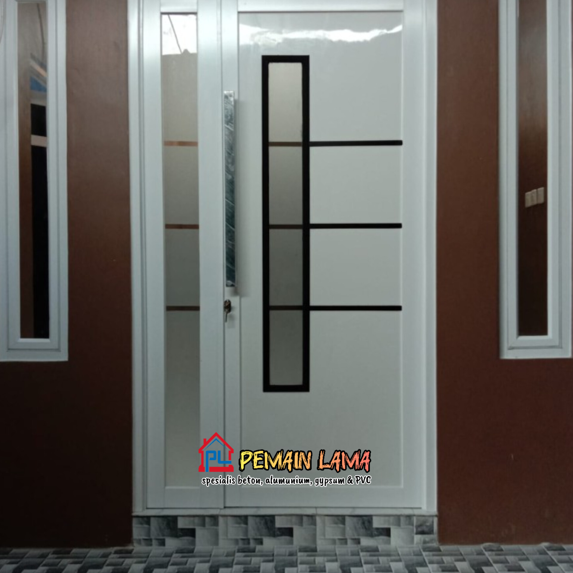 Pintu Aluminium Panel ACP di Jember