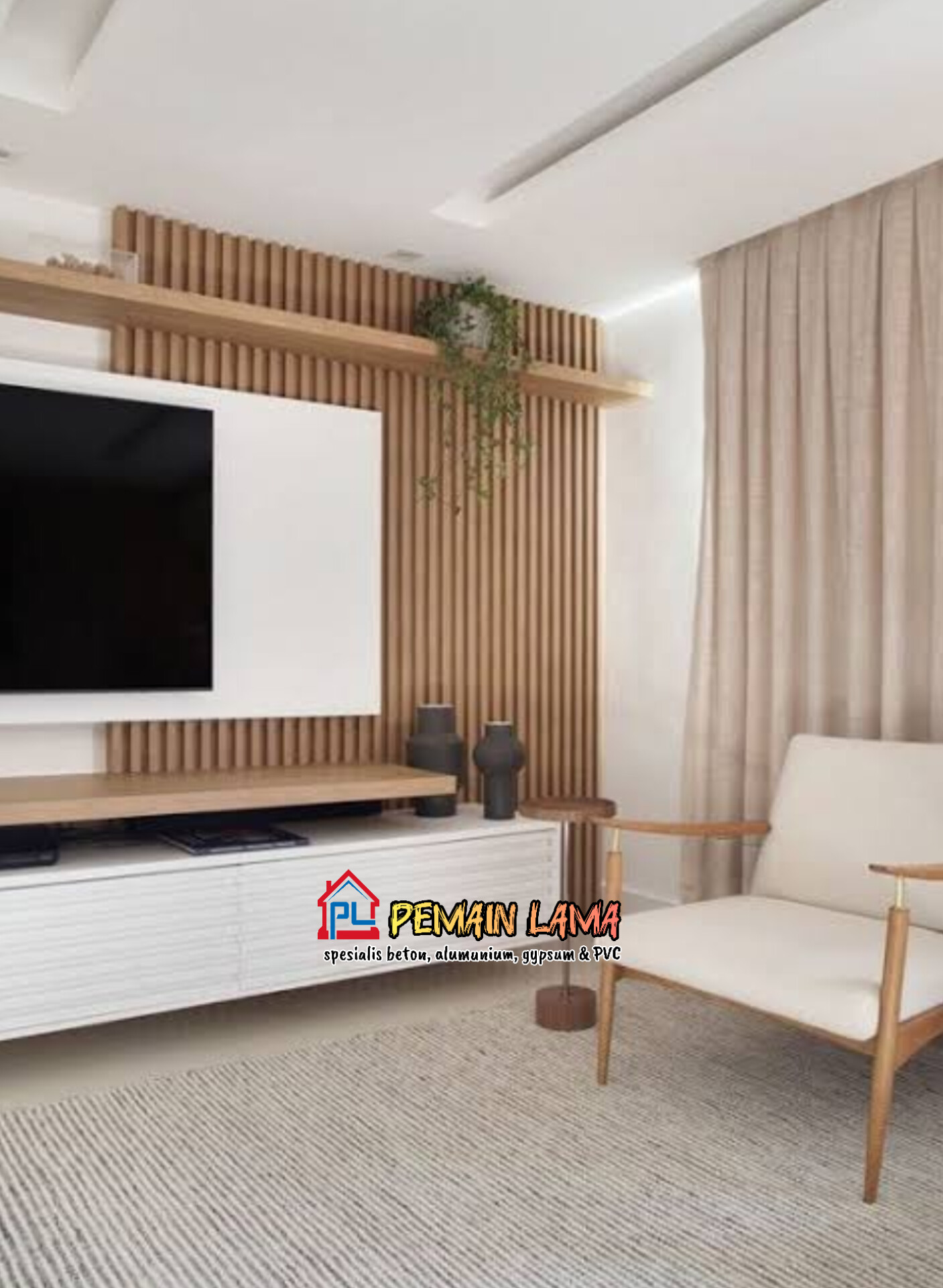Backdrop TV HPL di Jember
