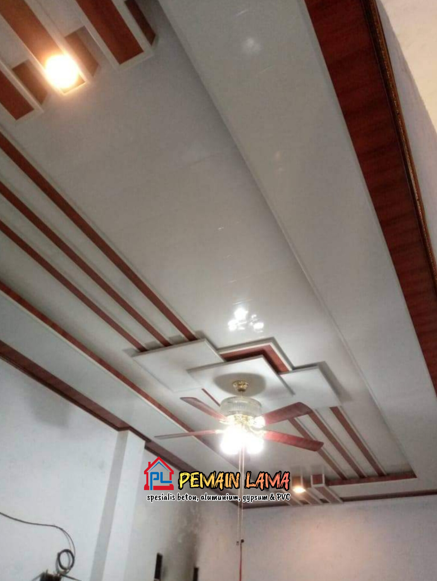 Plafon PVC Cleret Tiga di Jember