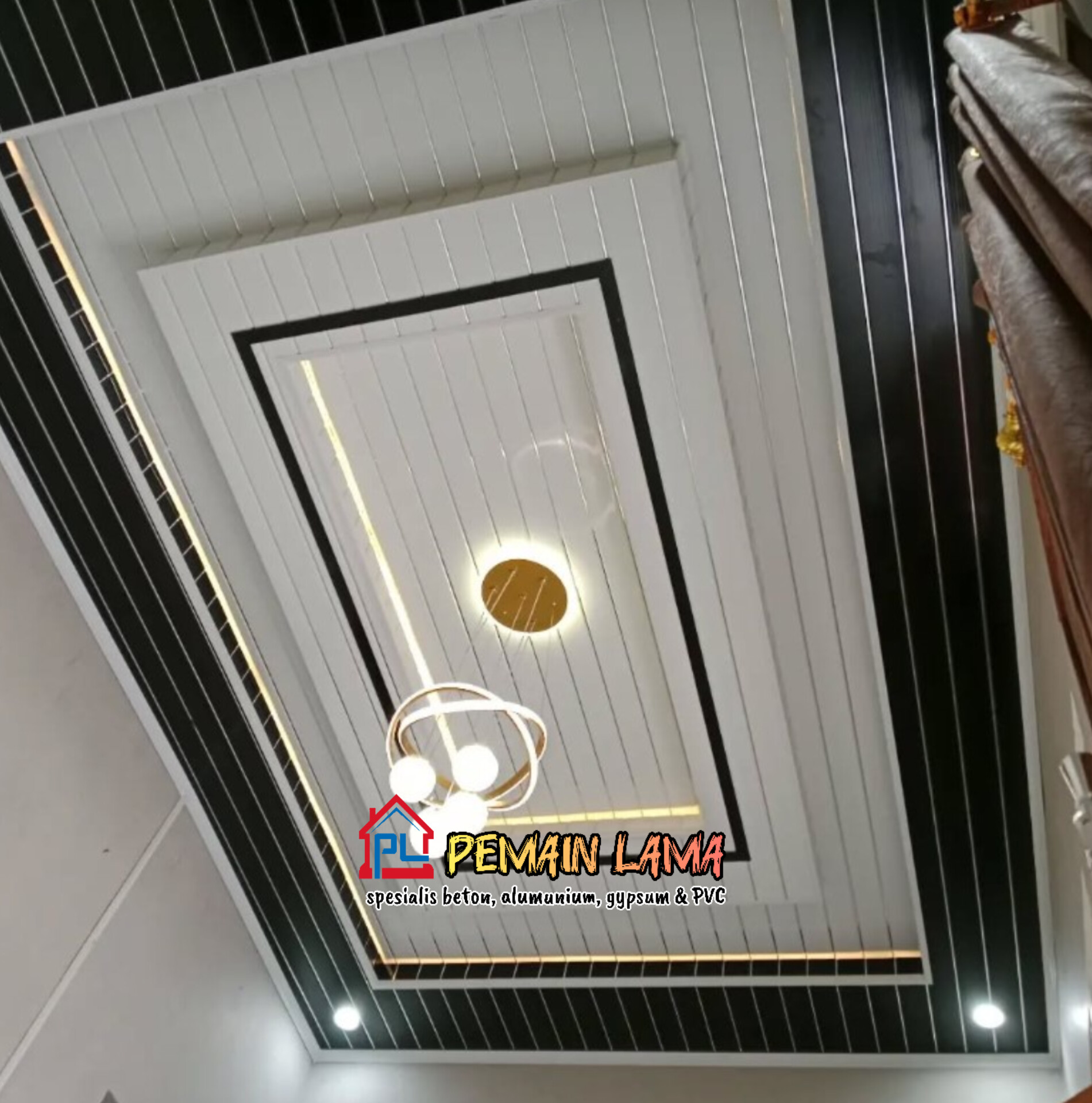 Plafon PVC 2 Trap di Jember
